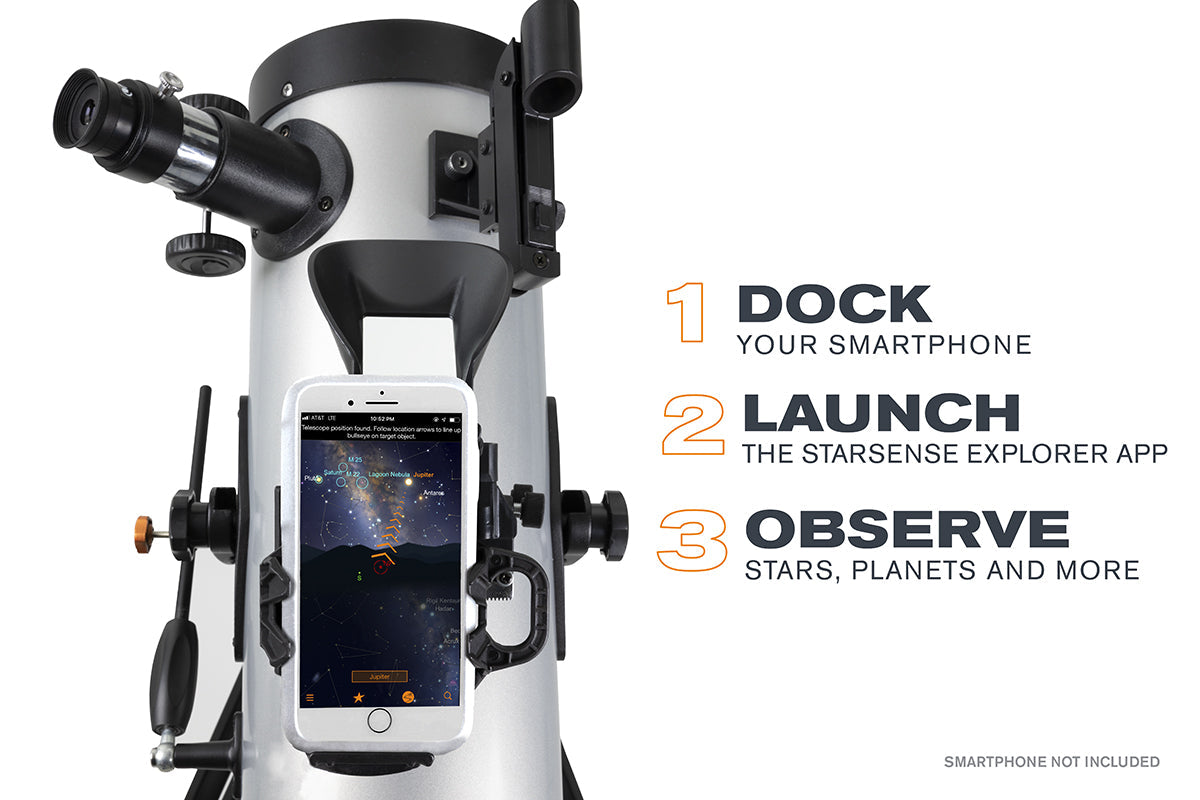 StarSense Explorer LT 114AZ Smartphone App-Enabled Newtonian Reflector Telescope