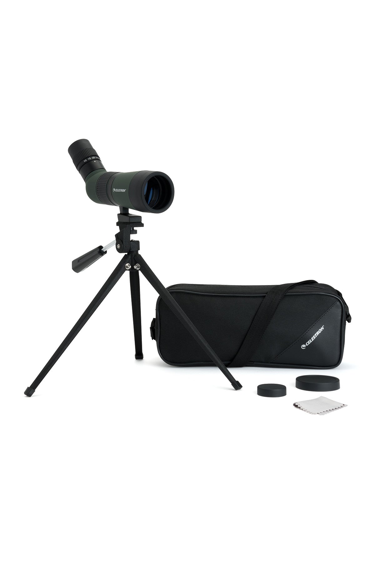 LandScout 10-30x50mm Angled Zoom Spotting Scope with Table-top Tripod
