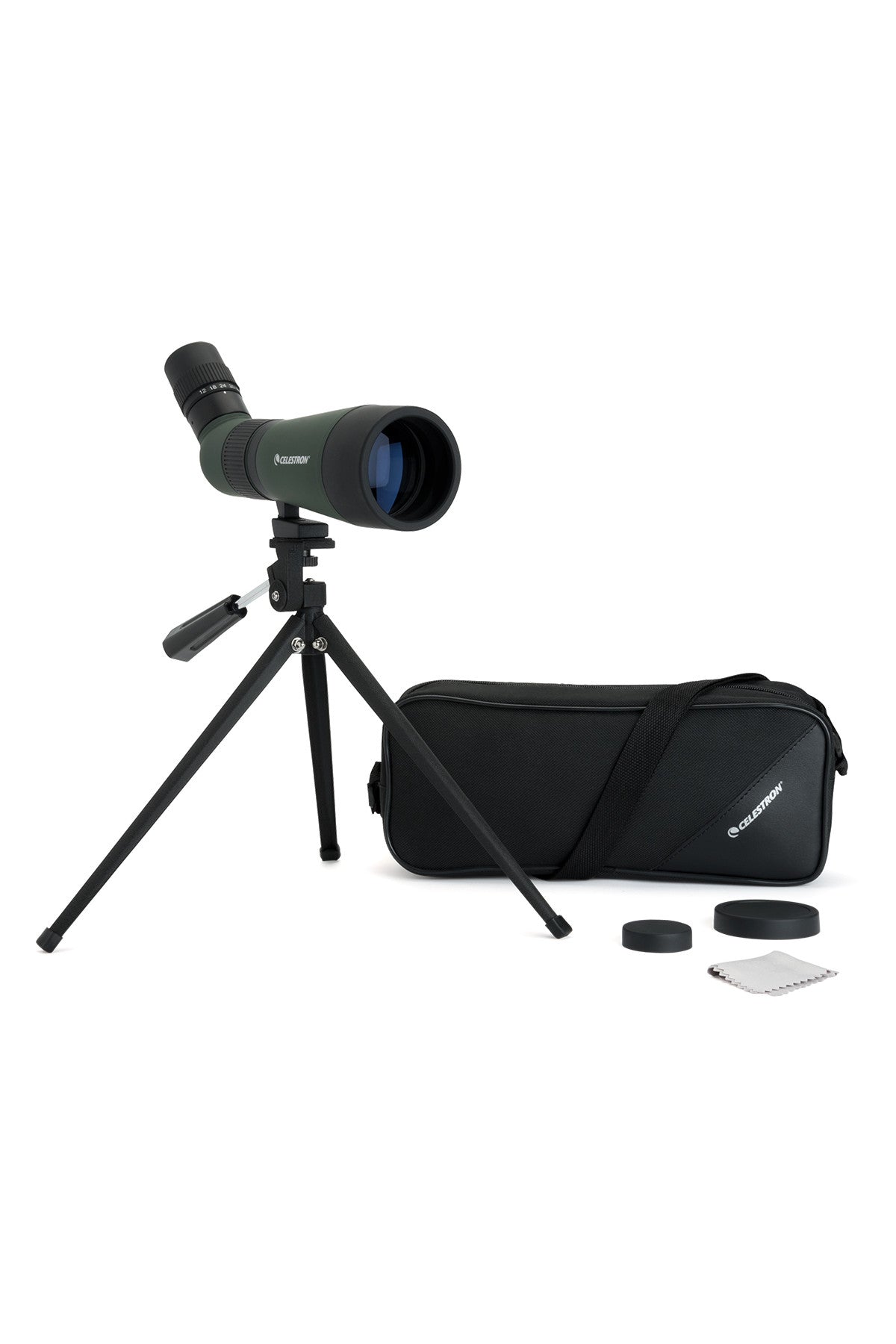 LandScout 12-36x60mm Angled Zoom Spotting Scope with Table-top Tripod