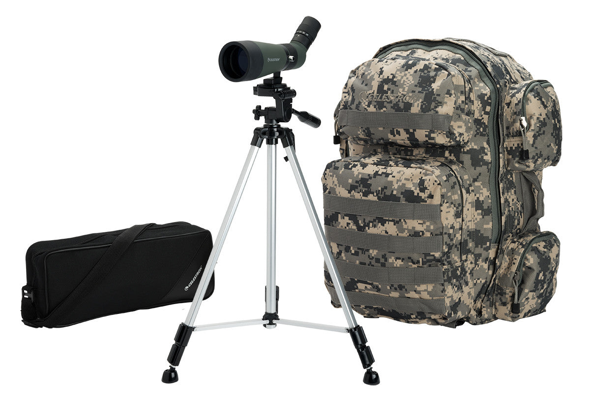 LandScout 12-36x60mm Angled Zoom Spotting Scope Backpack Kit