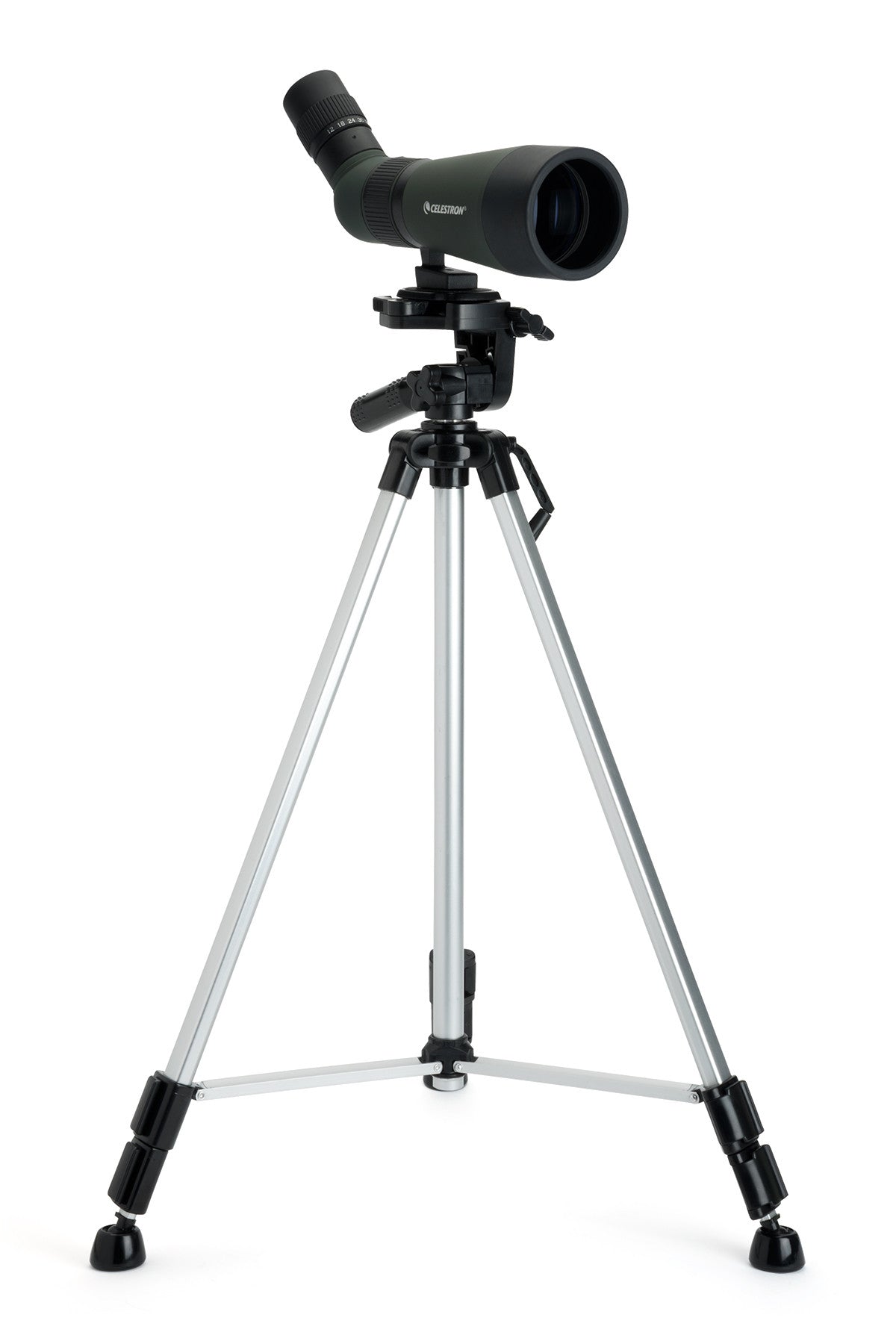 LandScout 12-36x60mm Angled Zoom Spotting Scope Backpack Kit