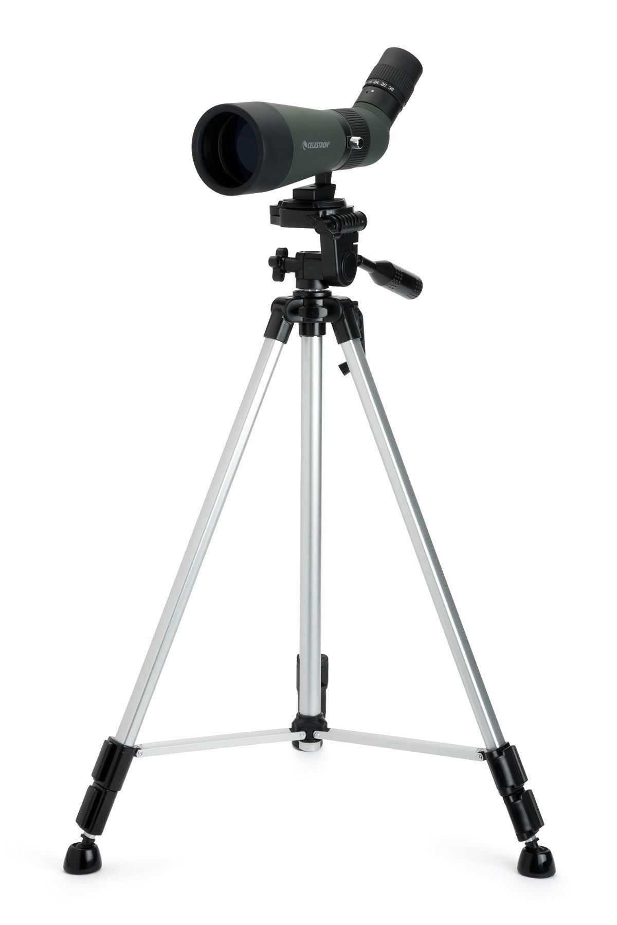 LandScout 12-36x60mm Angled Zoom Spotting Scope Backpack Kit
