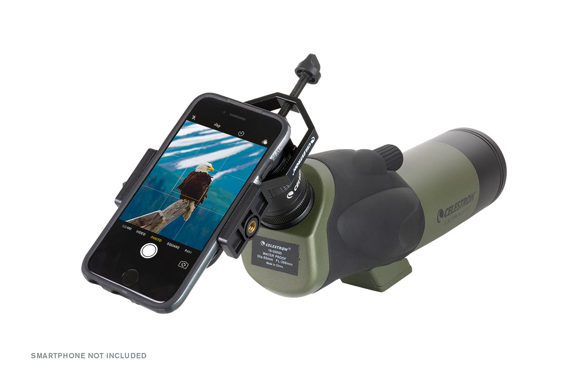 Ultima 18-55x65mm Angled Zoom Spotting Scope with Smartphone Adapter