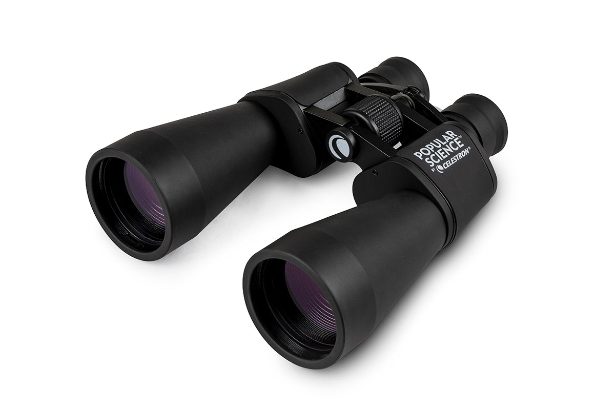 Popular Science by Celestron SkyMaster 9x60mm Porro Binocular with Smartphone Adapter and Bluetooth remote