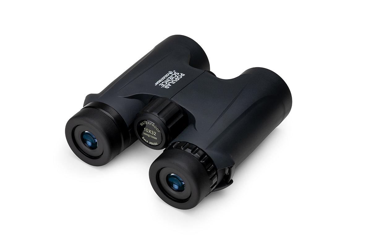 Popular Science by Celestron Outland X 10x32mm Roof Binocular with Smartphone Adapter and Bluetooth remote