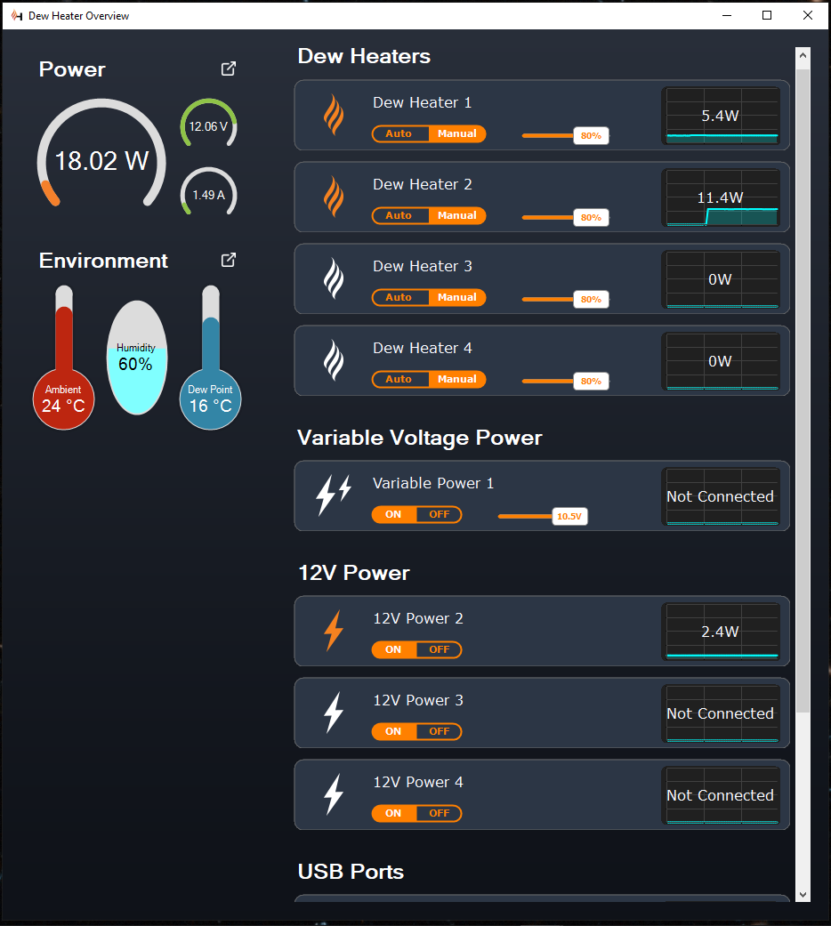 Smart DewHeater and Power Controller 4X