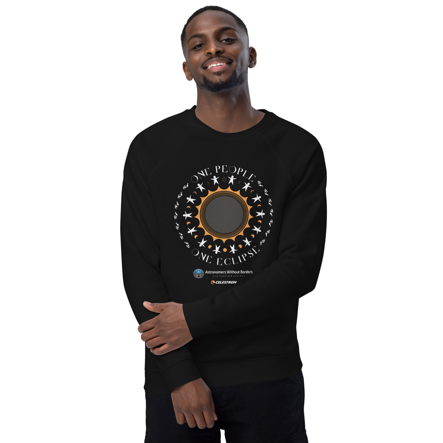 Unisex organic raglan sweatshirt