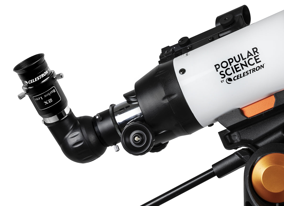 Popular Science by Celestron AstroMaster 80AZS Telescope with Smartphone Adapter and Bluetooth Remote