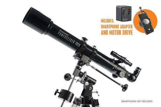 PowerSeeker 70EQ Telescope with Motor Drive and Phone Adapter