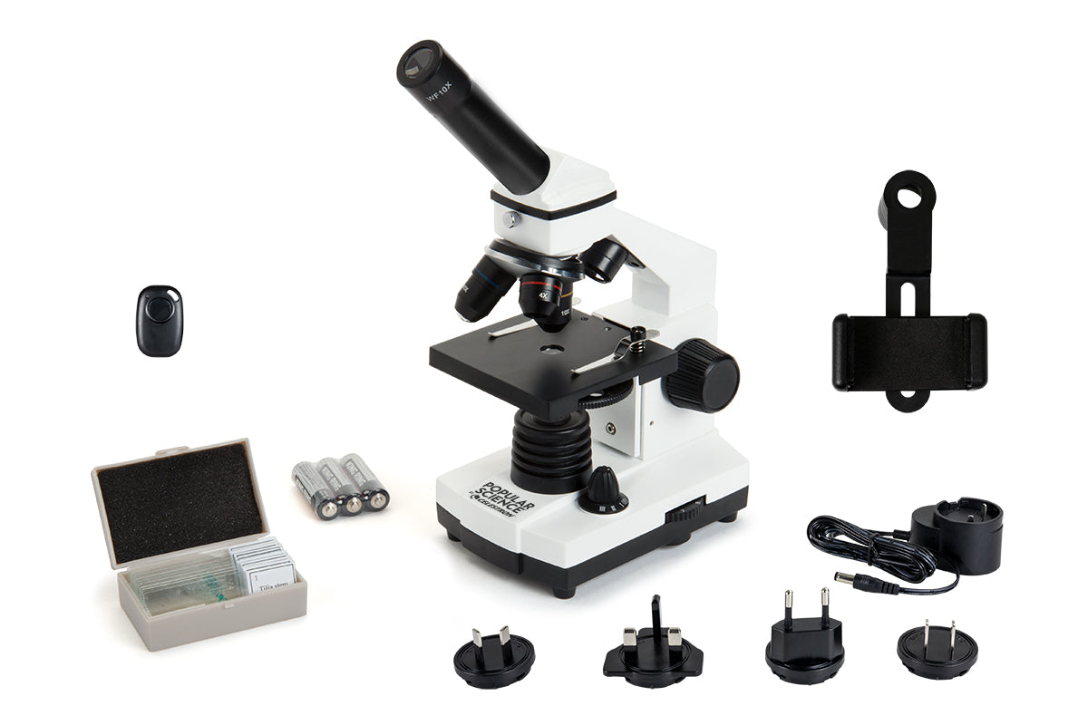 Popular Science by Celestron Labs CM400 Compound Microscope