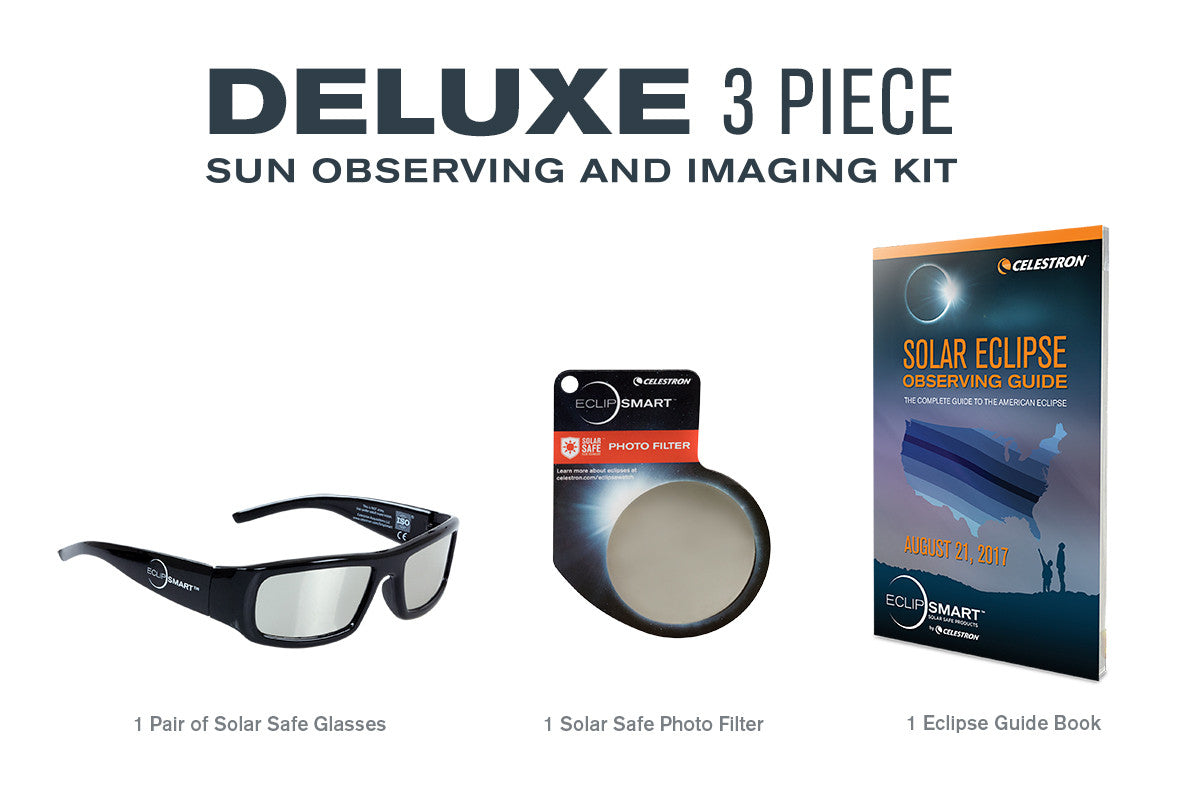 EclipSmart Deluxe 3 Piece Sun Observing and Imaging Kit