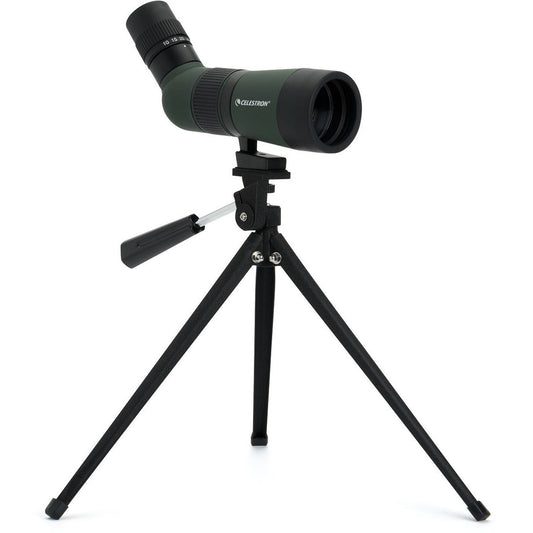 LandScout 10-30x50mm Angled Zoom Spotting Scope with Table-top Tripod