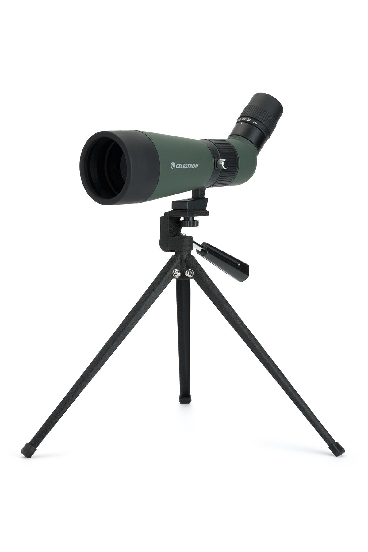 LandScout 12-36x60mm Angled Zoom Spotting Scope with Table-top Tripod