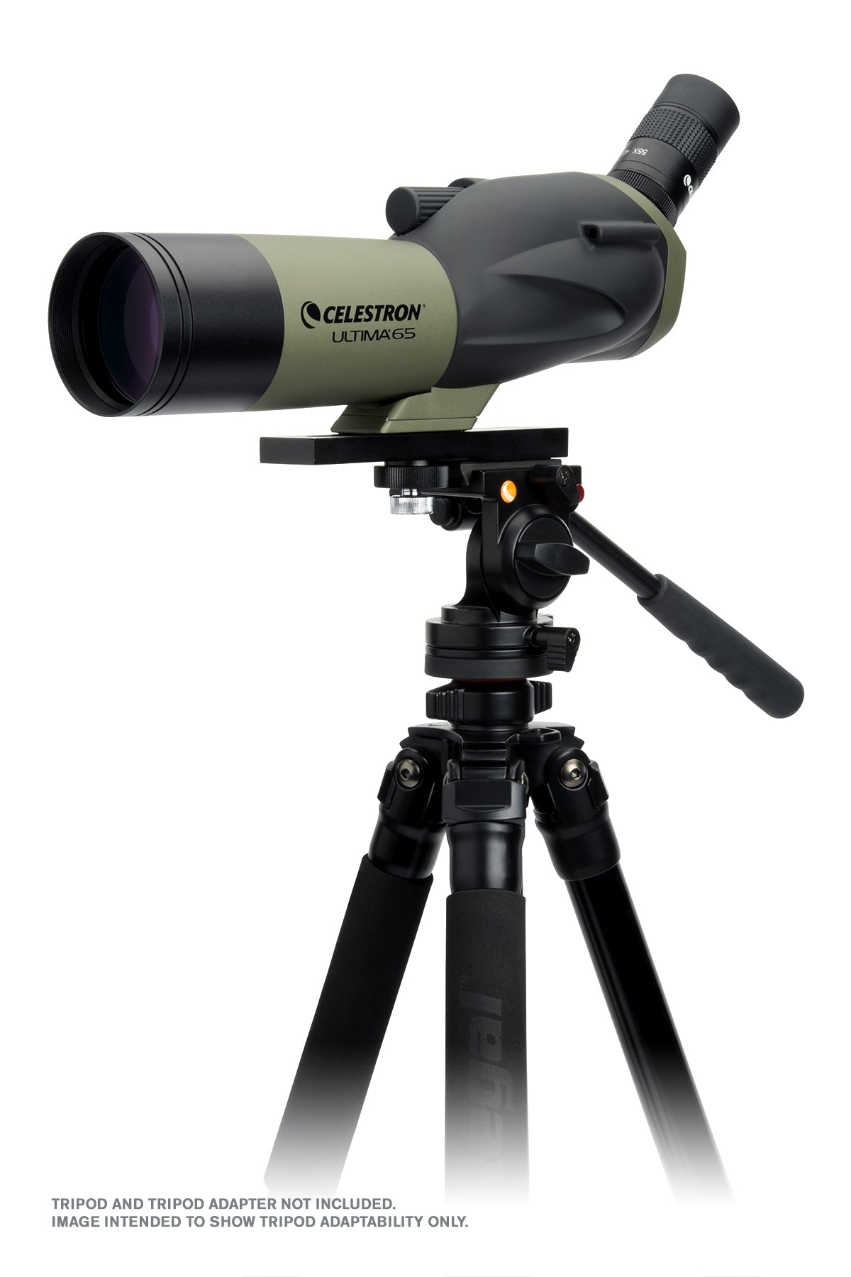 Ultima 18-55x65mm Angled Zoom Spotting Scope with Smartphone Adapter