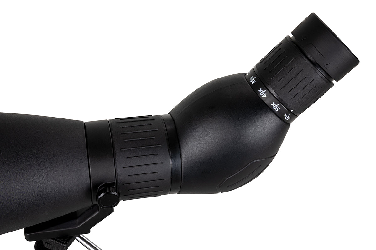 Popular Science by Celestron LandScout 20-60x80mm Angled Zoom Spotting Scope with Smartphone Adapter and Bluetooth remote