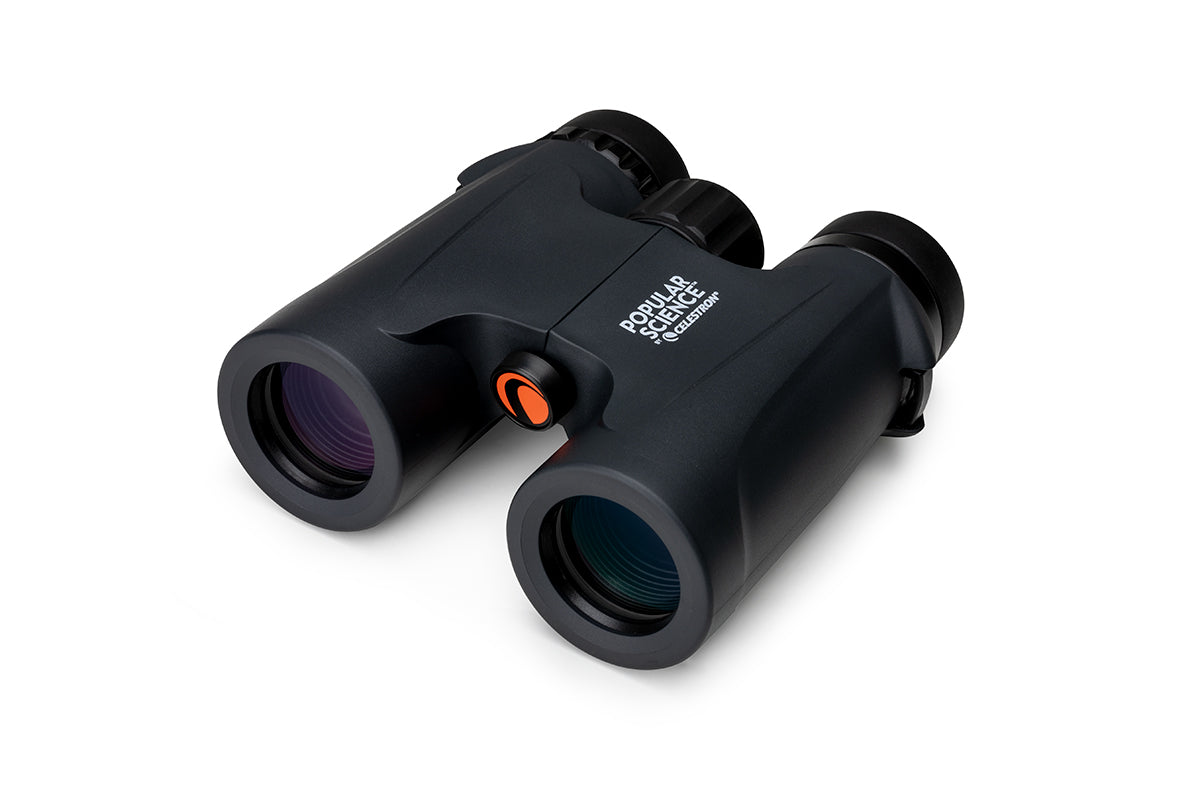 Popular Science by Celestron Outland X 10x32mm Roof Binocular with Smartphone Adapter and Bluetooth remote