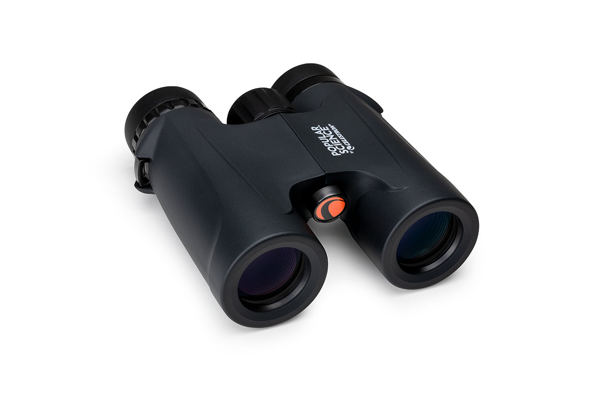 Popular Science by Celestron Outland X 10x32mm Roof Binocular with Smartphone Adapter and Bluetooth remote