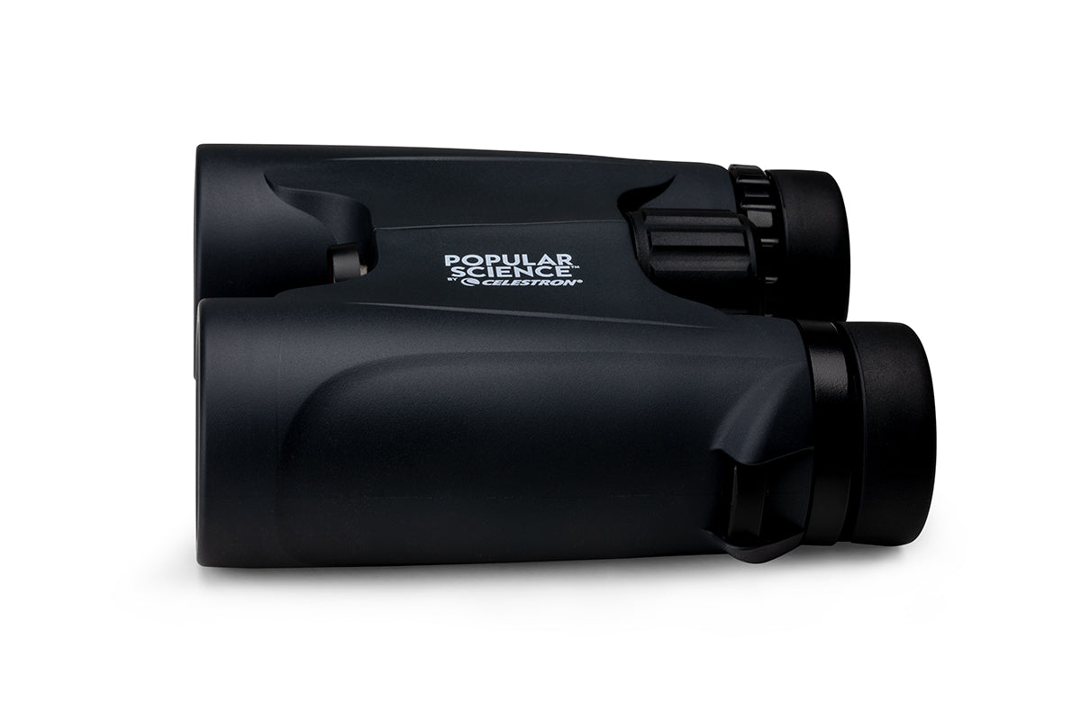 Popular Science by Celestron Outland X 10x32mm Roof Binocular with Smartphone Adapter and Bluetooth remote
