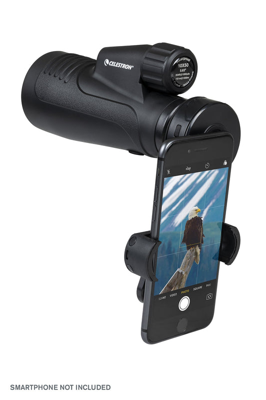 Outland X 10x50mm Monocular with Smartphone Adapter